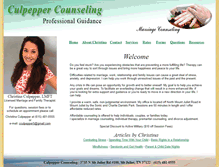 Tablet Screenshot of culpeppercounseling.com